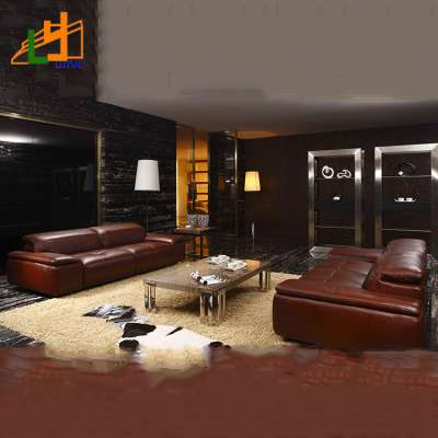 leather recliner sectional Italian leather sofa set